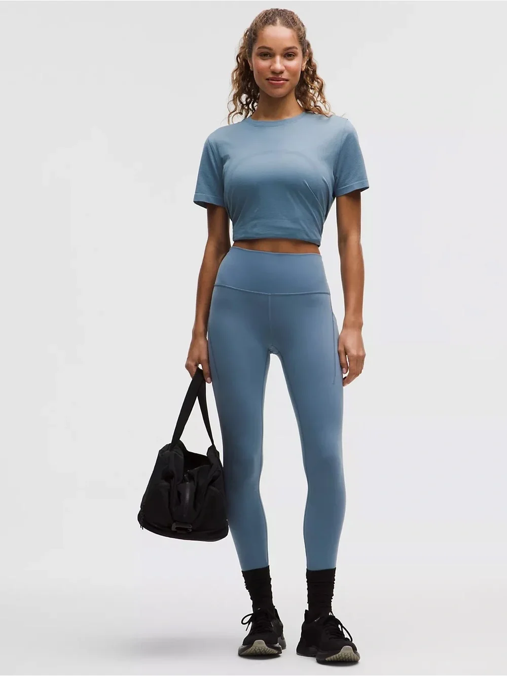 Lululemon Wunder Train High-Rise Tight 25 Blue Size 2 Side Pocket